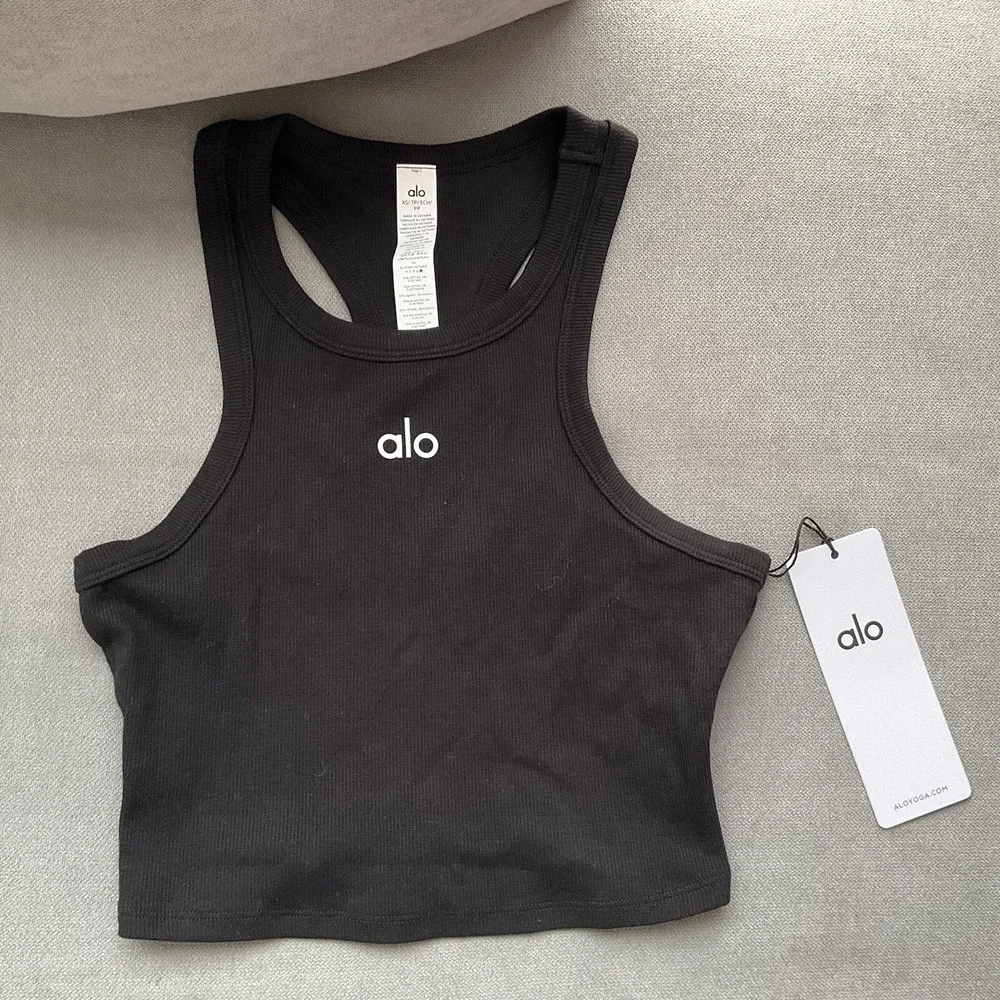 Alo Yoga Aspire Tank Black/White XS